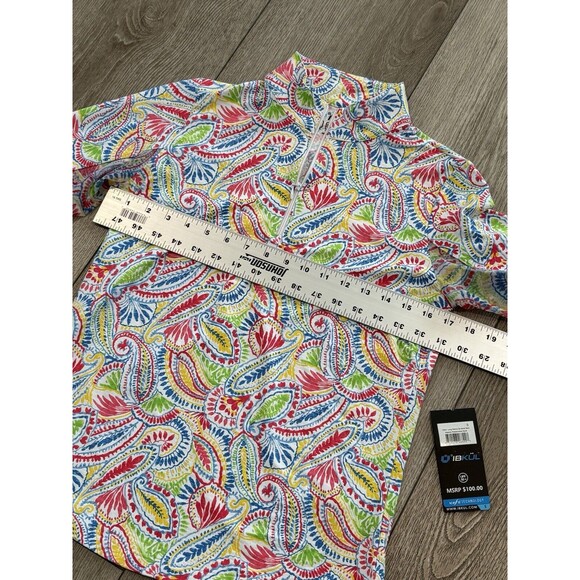 IBKUL Women's Long Sleeve Paisley Top - Multicolor - Picture 8 of 10